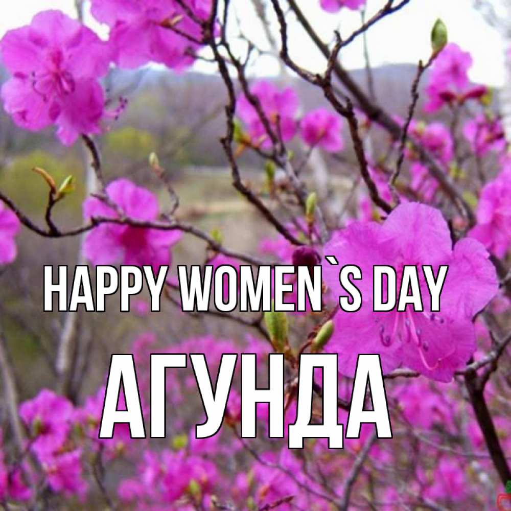 Greetings card с именем, Агунда happy women`s day международный женский день Greetings with text for free download 